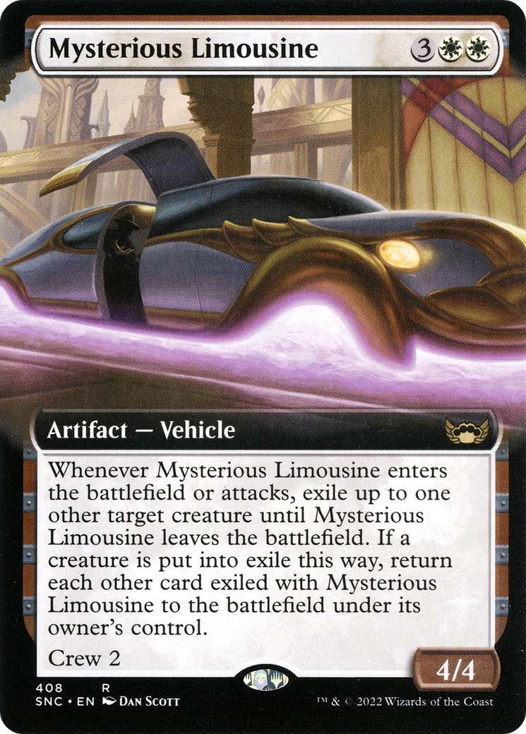 {R} Mysterious Limousine (Extended Art) [Streets of New Capenna][SNC 408]