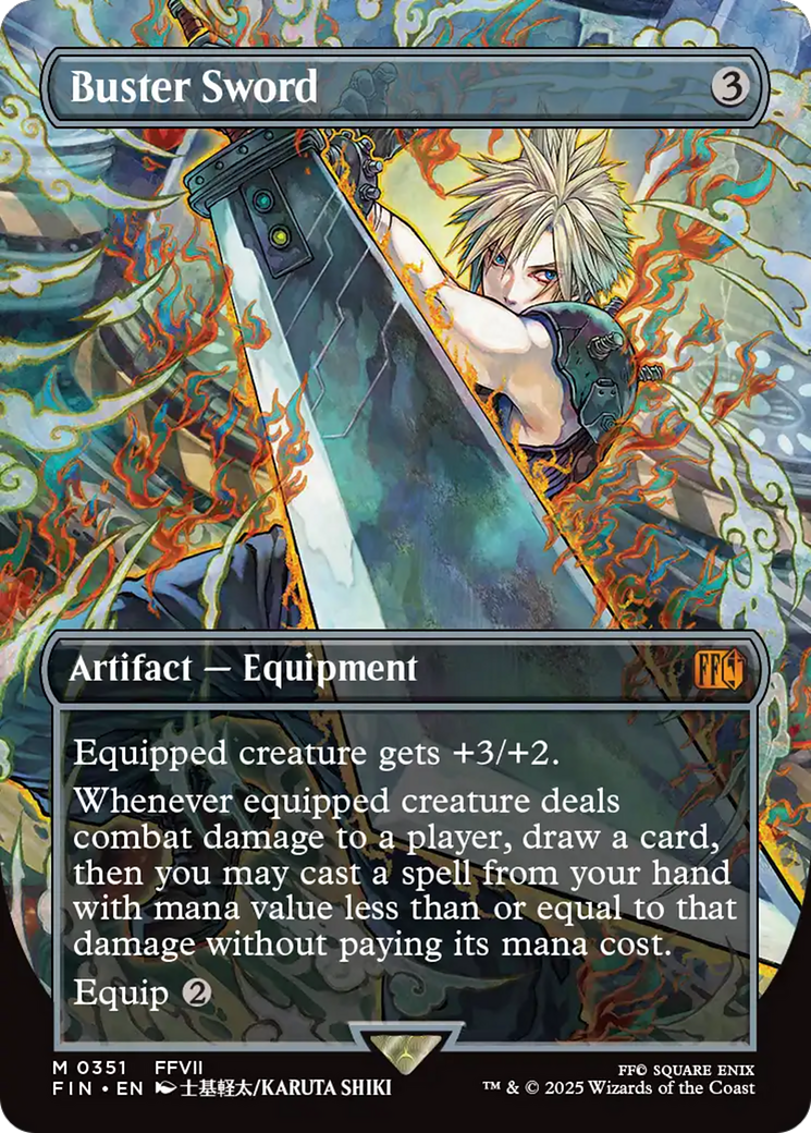 {@@FIN R} Buster Sword (Borderless) [FINAL FANTASY][FIN 351]