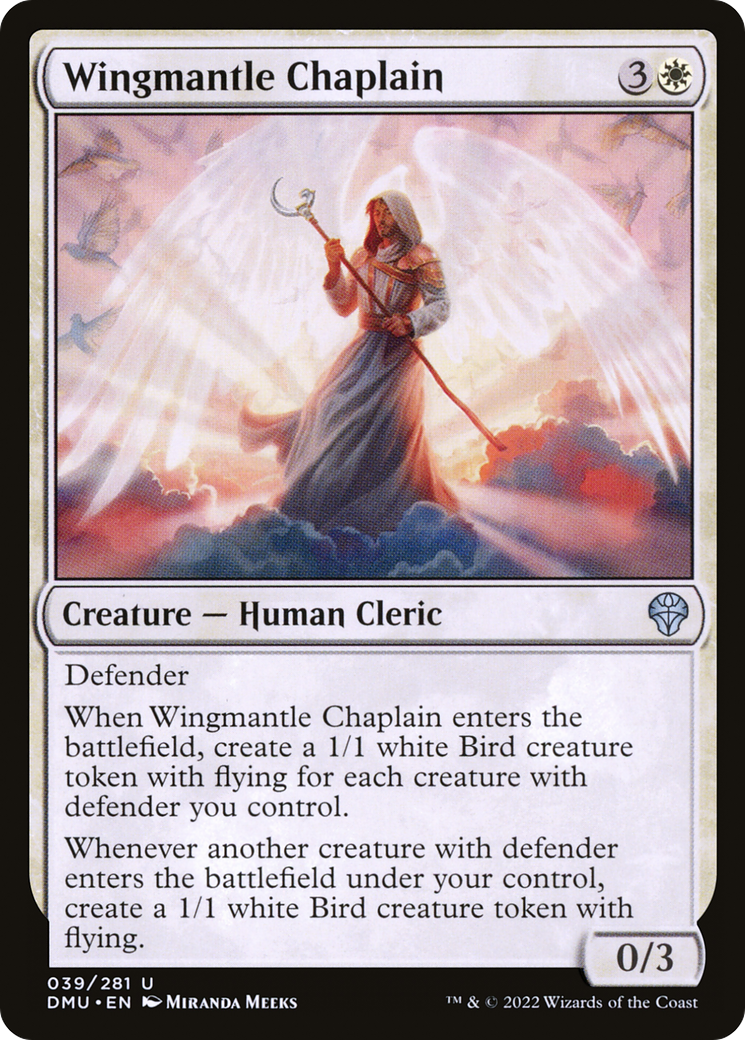 {C} Wingmantle Chaplain [Dominaria United][DMU 039]