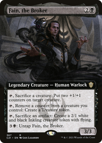 {R} Fain, the Broker (Extended Art) [Commander 2021][C21 367]