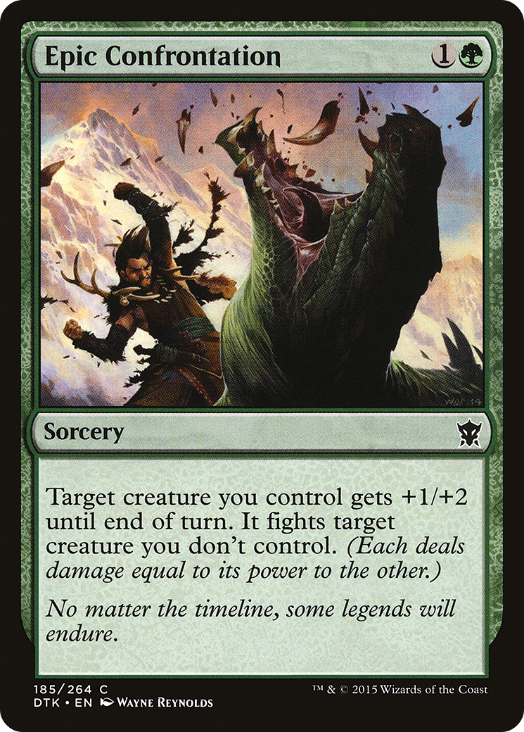 {C} Epic Confrontation [Dragons of Tarkir][DTK 185]
