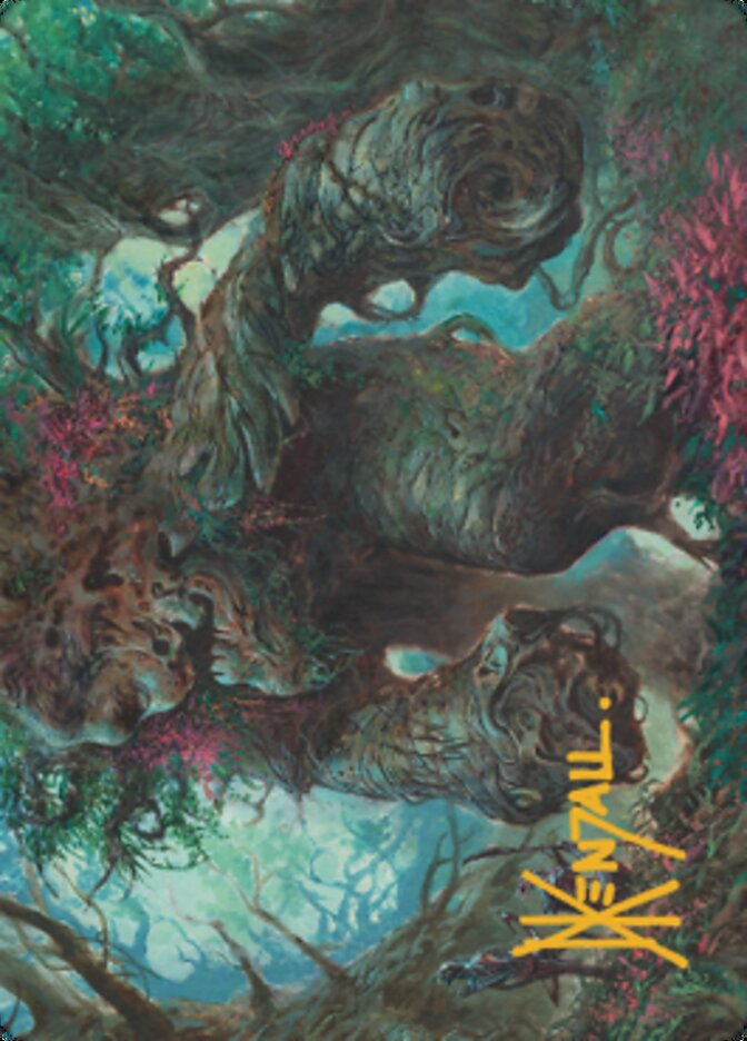 {A} Magnigoth Sentry Art Card (Gold-Stamped Signature) [Dominaria United Art Series][GS ADMU 040]