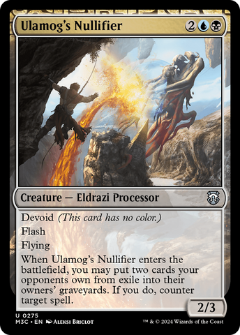 {C} Ulamog's Nullifier (Ripple Foil) [Modern Horizons 3 Commander][RPF M3C 275]