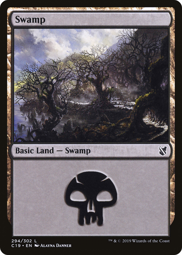 {B}[C19 294] Swamp (294) [Commander 2019]
