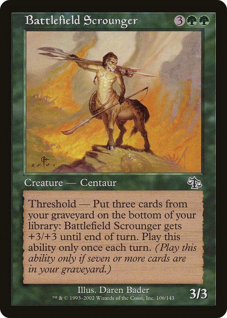 {C} Battlefield Scrounger [Judgment][JUD 106]