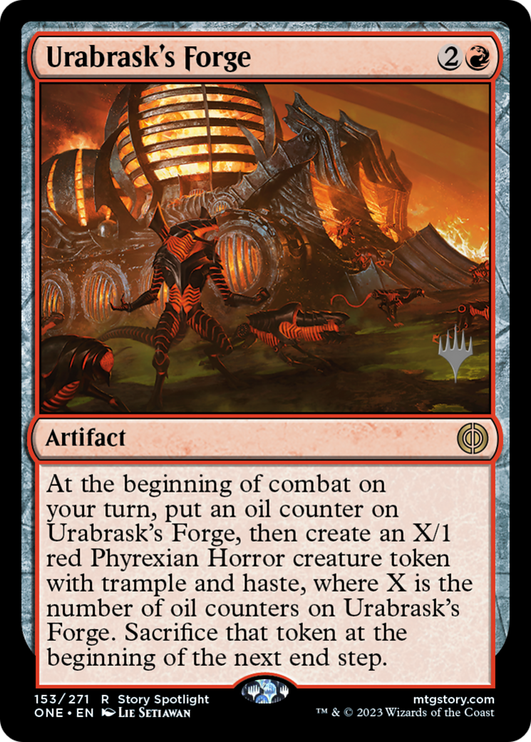 {R} Urabrask's Forge (Promo Pack) [Phyrexia: All Will Be One Promos][PP ONE 153]