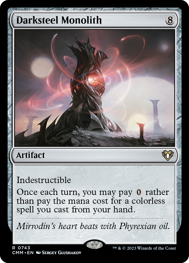 {R} Darksteel Monolith [Commander Masters][CMM 743]