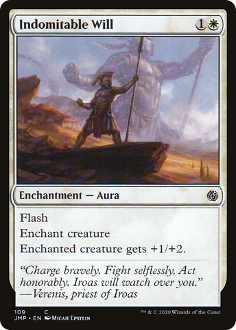 {C} Indomitable Will [Jumpstart][JMP 109]