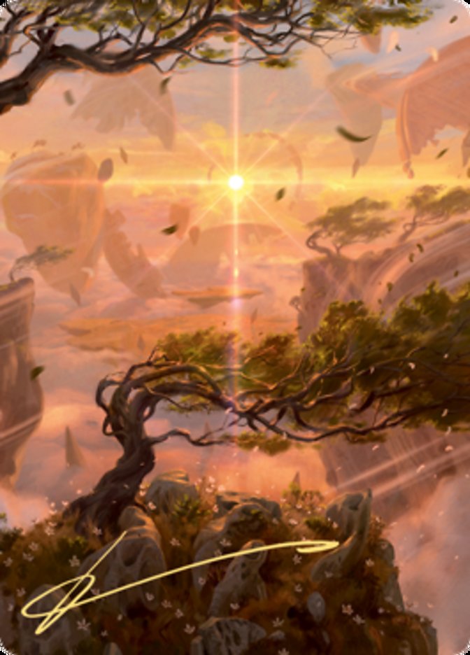 {A} Windswept Heath Art Card (Gold-Stamped Signature) [Zendikar Rising Art Series][AZNR 030]