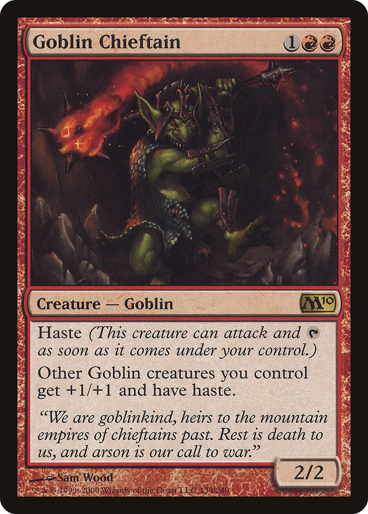 {R} Goblin Chieftain [Magic 2010][M10 139]