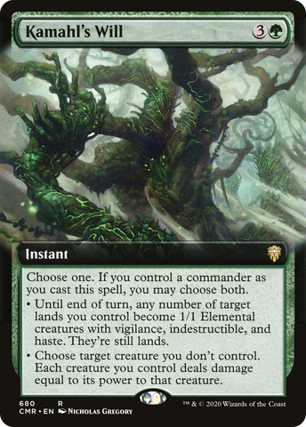 {R} Kamahl's Will (Extended Art) [Commander Legends][CMR 680]