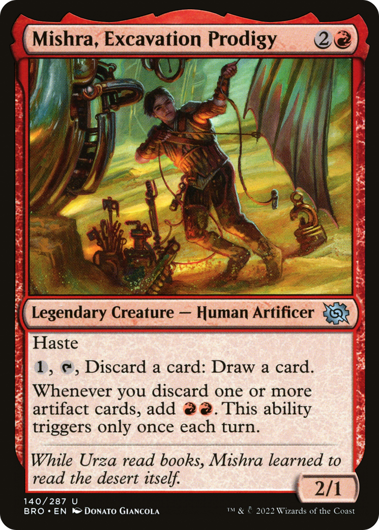 {C} Mishra, Excavation Prodigy [The Brothers' War][BRO 140]