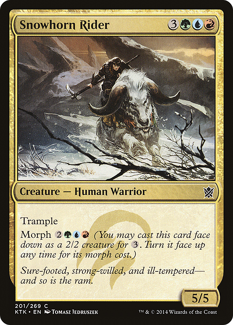 {C} Snowhorn Rider [Khans of Tarkir][KTK 201]