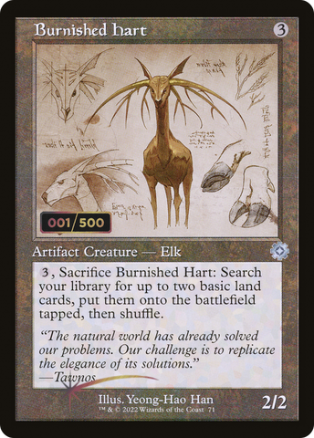 {C} Burnished Hart (Schematic) (Serial Numbered) [The Brothers' War Retro Artifacts][BRR 071]