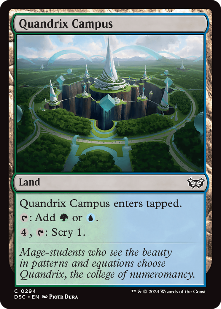 {C} Quandrix Campus [Duskmourn: House of Horror Commander][DSC 294]