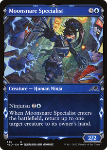 {C} Moonsnare Specialist (Showcase Ninja) [Kamigawa: Neon Dynasty][NEO 335]