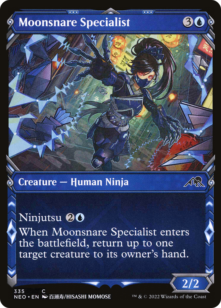 {C} Moonsnare Specialist (Showcase Ninja) [Kamigawa: Neon Dynasty][NEO 335]