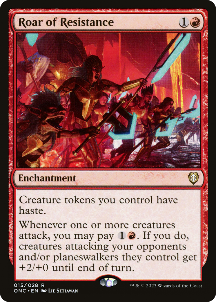 {R} Roar of Resistence [Phyrexia: All Will Be One Commander][ONC 015]