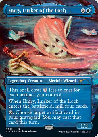 {R} Emry, Lurker of the Loch (Borderless) [Secret Lair 30th Anniversary Countdown Kit][SLC 2019]