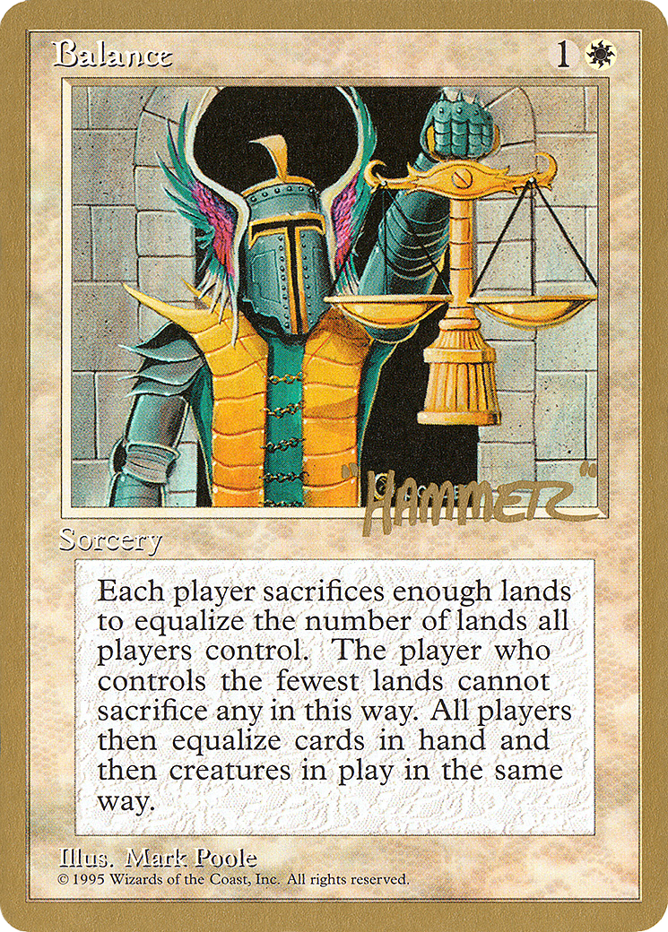 {R} Balance (Shawn "Hammer" Regnier) [Pro Tour Collector Set][GB PTC SHR6]
