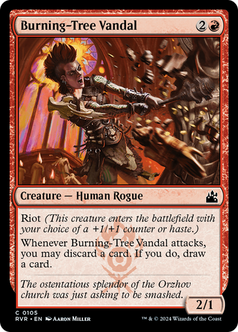 {C} Burning-Tree Vandal [Ravnica Remastered][RVR 105]