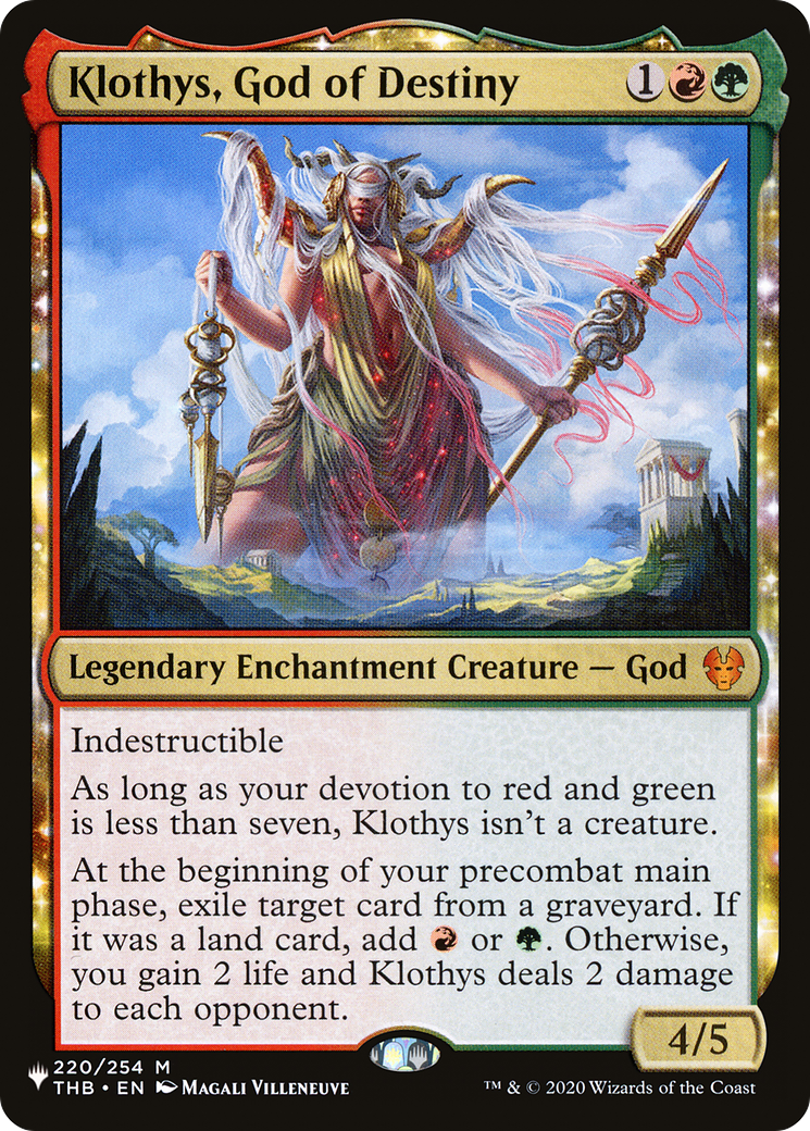 Klothys, God of Destiny [LIST 220/254] : (enchantment)