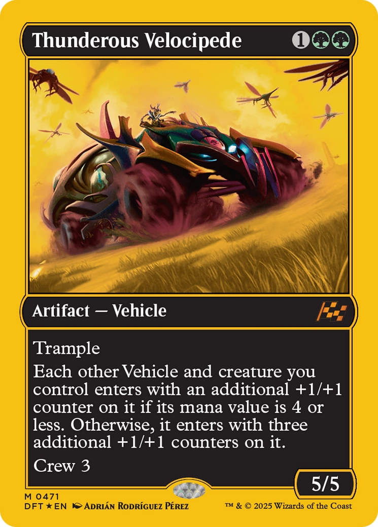 {@R} Thunderous Velocipede (First-Place Foil) [Aetherdrift][DFT 471]