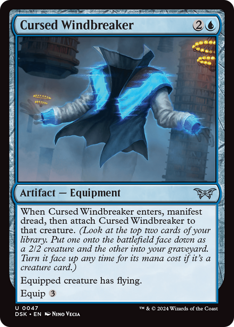 {@C} Cursed Windbreaker [Duskmourn: House of Horror][DSK 047]