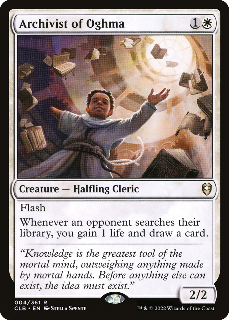 {R} Archivist of Oghma [Commander Legends: Battle for Baldur's Gate][CLB 004]
