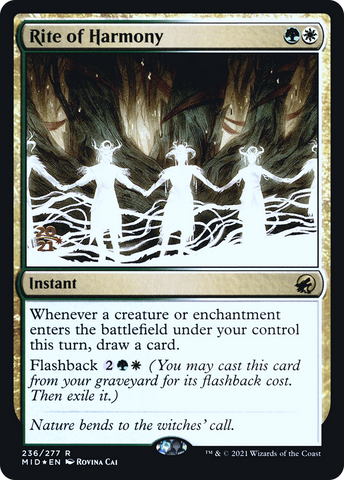 {R} Rite of Harmony [Innistrad: Midnight Hunt Prerelease Promos][PR MID 236]