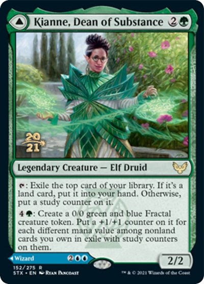 {R} Kianne, Dean of Substance // Imbraham, Dean of Theory [Strixhaven: School of Mages Prerelease Promos][PR STX 152]