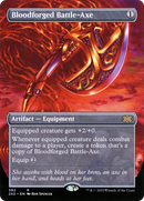 {R} Bloodforged Battle-Axe (Borderless Alternate Art) [Double Masters 2022][2X2 392]