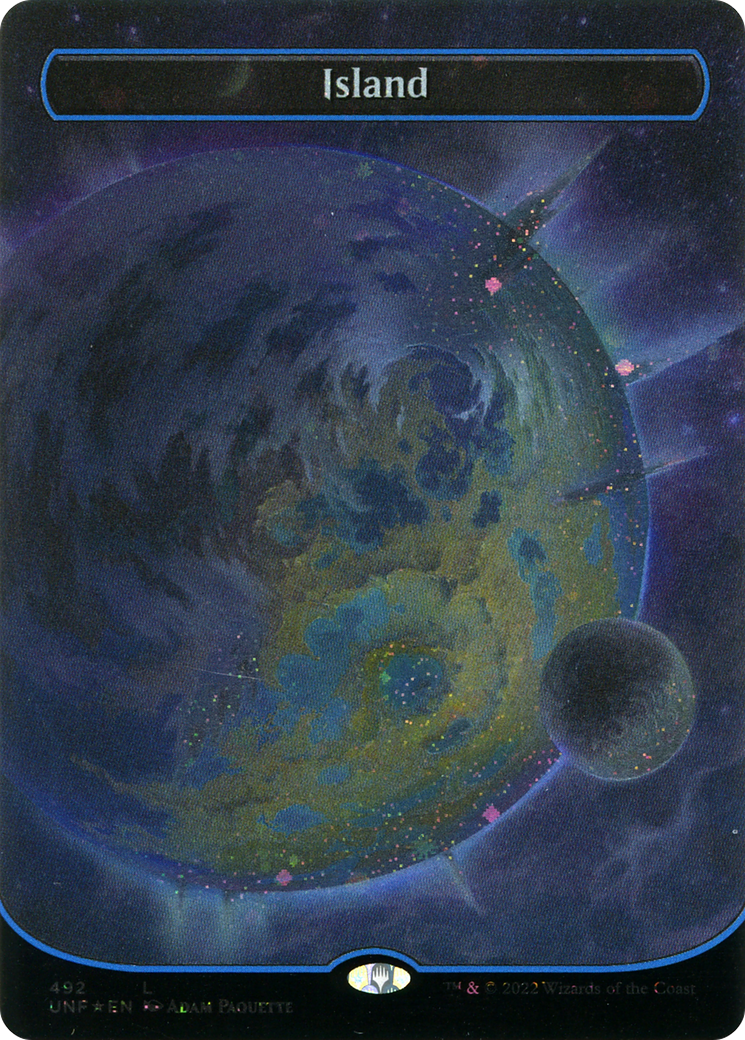 {B}[UNF 241] Island (Orbital Space-ic Land) (Galaxy Foil) (241) [Unfinity]