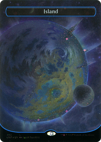 {B}[UNF 241] Island (Orbital Space-ic Land) (Galaxy Foil) (241) [Unfinity]