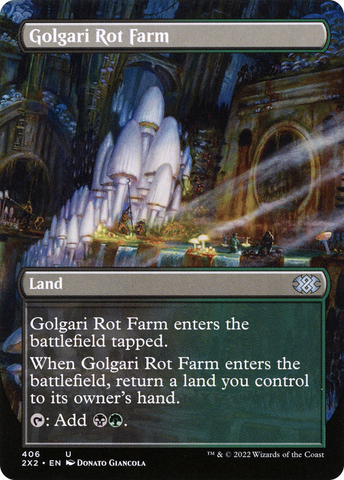 {C} Golgari Rot Farm (Borderless Alternate Art) [Double Masters 2022][2X2 406]