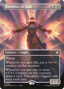 {@R} Exemplar of Light (Borderless) (Mana Foil) [Foundations][FDN 366]