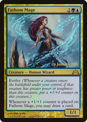 {R} Fathom Mage [Gatecrash Prerelease Promos][PR GTC 162]