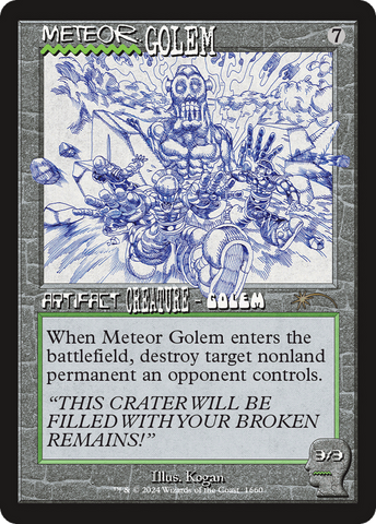{R} Meteor Golem (1660) (Rainbow Foil) [Secret Lair Drop Series][RBF SLD 1660]