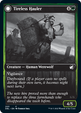 {C} Tireless Hauler // Dire-Strain Brawler [Innistrad: Double Feature][DBL 203]