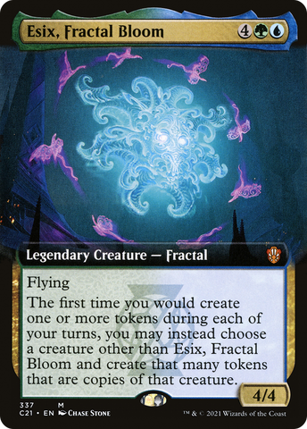 {R} Esix, Fractal Bloom (Extended Art) [Commander 2021][C21 337]