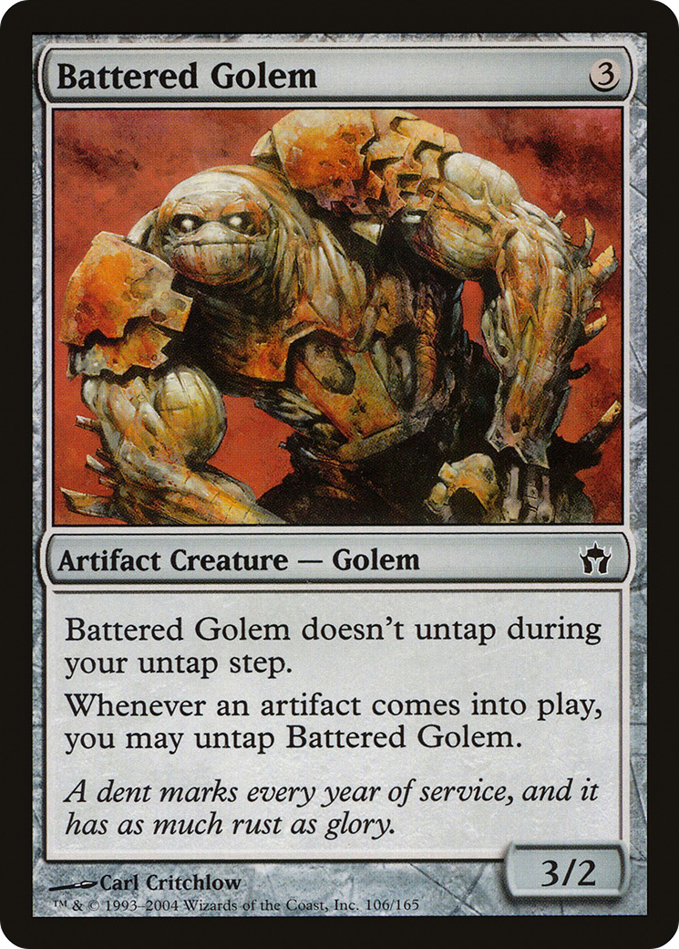 {C} Battered Golem [Fifth Dawn][5DN 106]