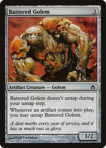 {C} Battered Golem [Fifth Dawn][5DN 106]