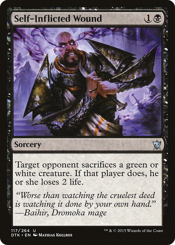 {C} Self-Inflicted Wound [Dragons of Tarkir][DTK 117]