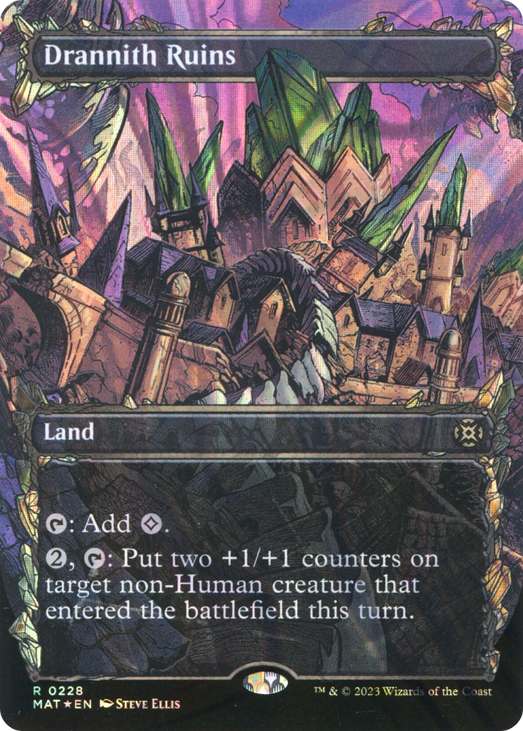 {R} Drannith Ruins (Showcase Halo Foil) [March of the Machine: The Aftermath][MAT 228]