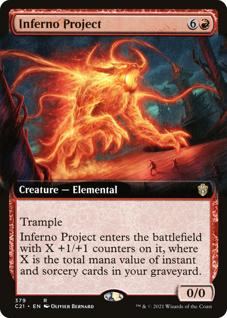 {R} Inferno Project (Extended Art) [Commander 2021][C21 379]