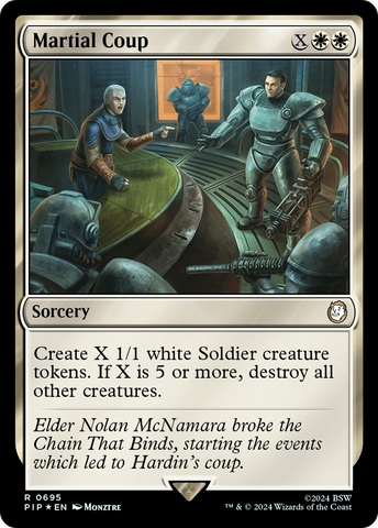 {R} Martial Coup (Surge Foil) [Fallout][PIP 695]
