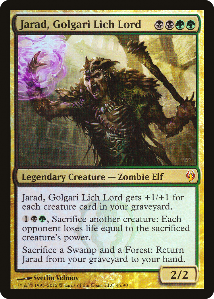 {R} Jarad, Golgari Lich Lord [Duel Decks: Izzet vs. Golgari][DDJ 045]