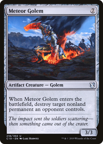 {C} Meteor Golem [Commander 2019][C19 218]