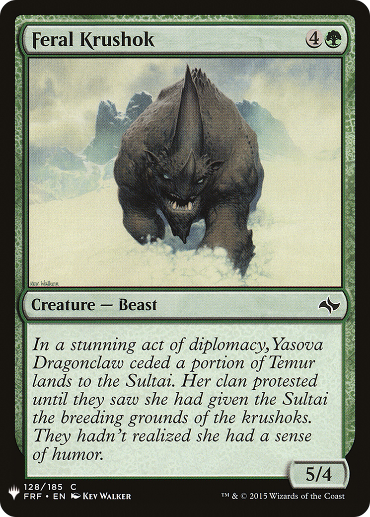 {C} Feral Krushok [Mystery Booster][LS FRF 128]