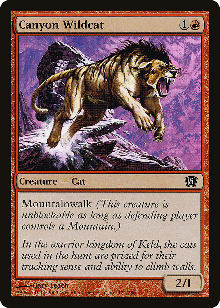 {C} Canyon Wildcat [Eighth Edition][8ED 181]